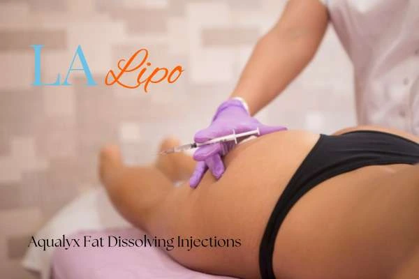 Woman having fat dissolving injections Chandler's Ford on thighs