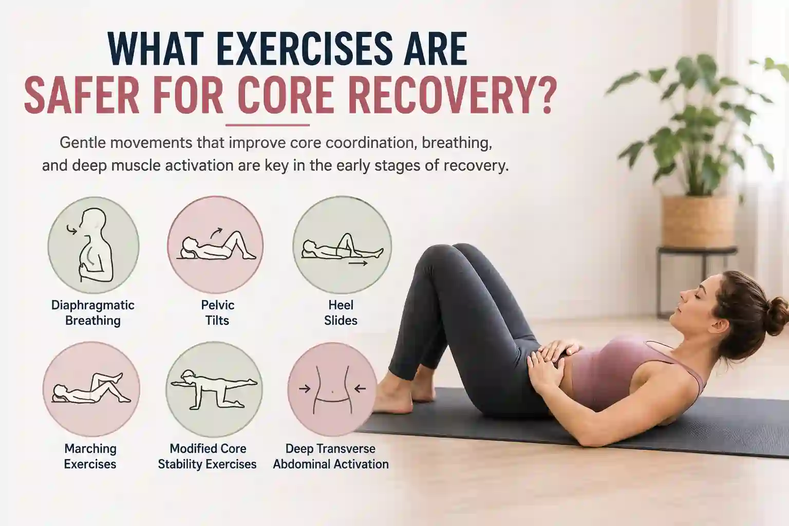 Which exercises may help diastasis recti Chandler's Ford?